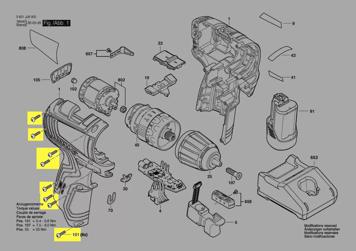 Vis réf. 2 609 110 883 Bosch